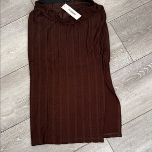 Elegant Brown Women's Skirt medium new